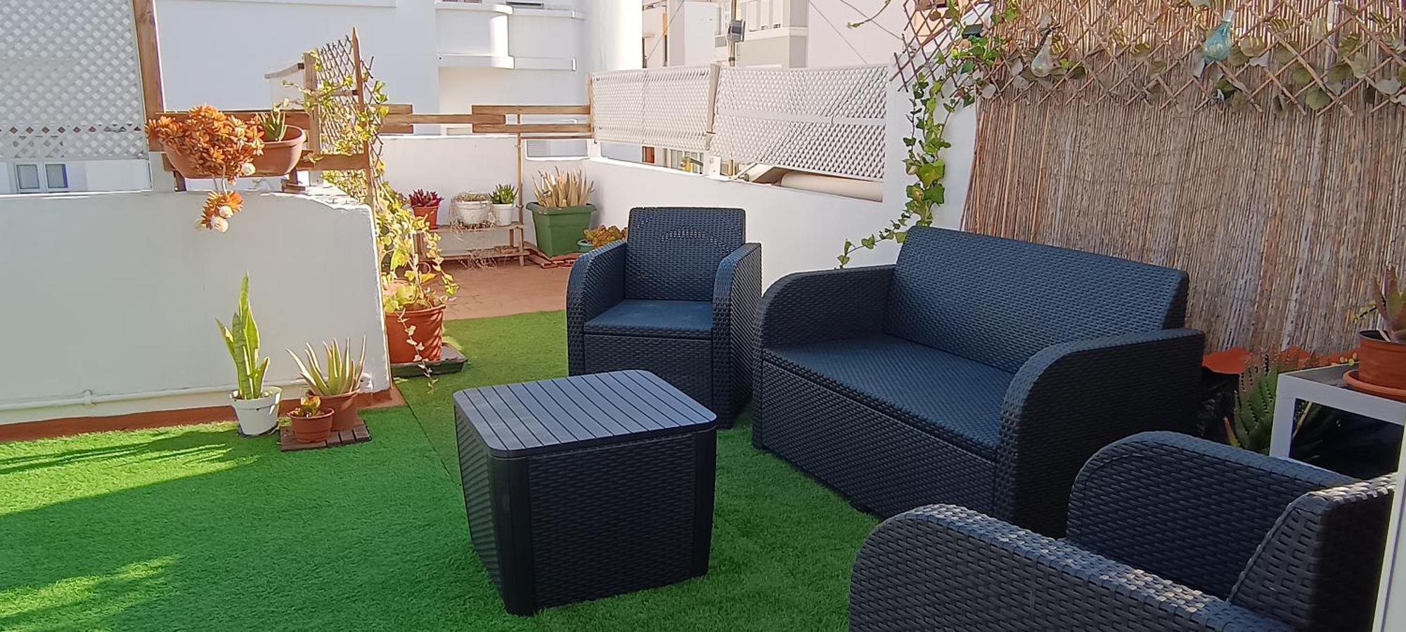 Center Santa Cruz, Alojamiento Centrico Con Gran Terraza, Cocina , Salon Y Banos, Todo Privado Luaran gambar